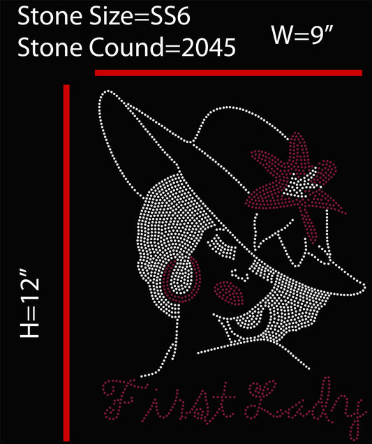 FIRST LADY DXF, EPS, SVG, & PNG FILES